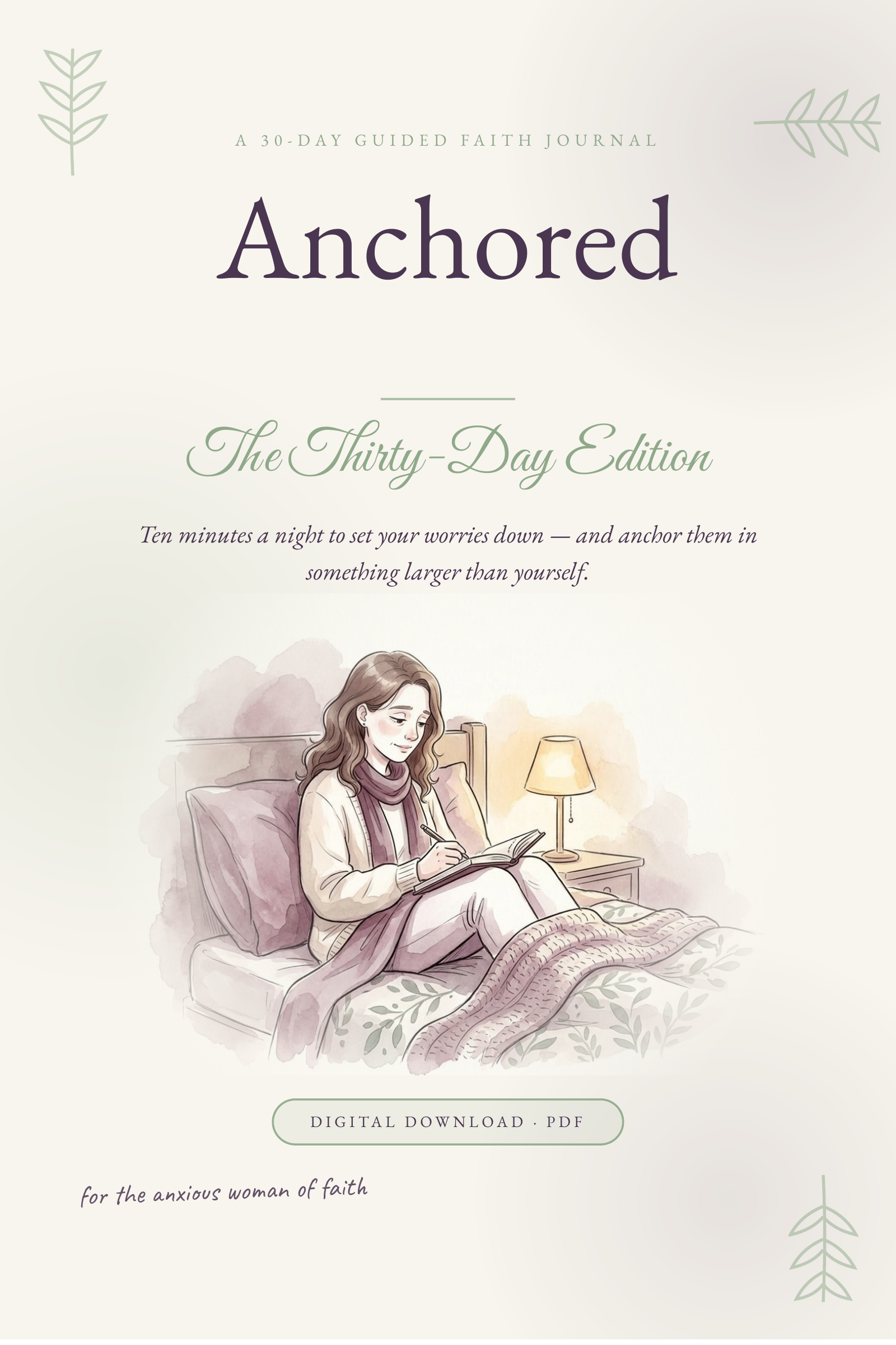 The Quiet Collection — 30-Day Edition + Scripture Cards + Evening Rituals (Digital PDF Bundle)
