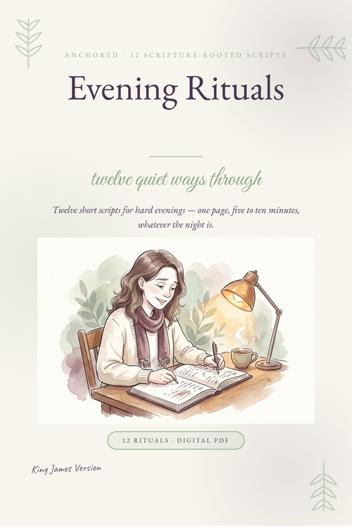 The Nightstand Kit — Scripture Cards + Evening Rituals (Digital PDF Bundle)
